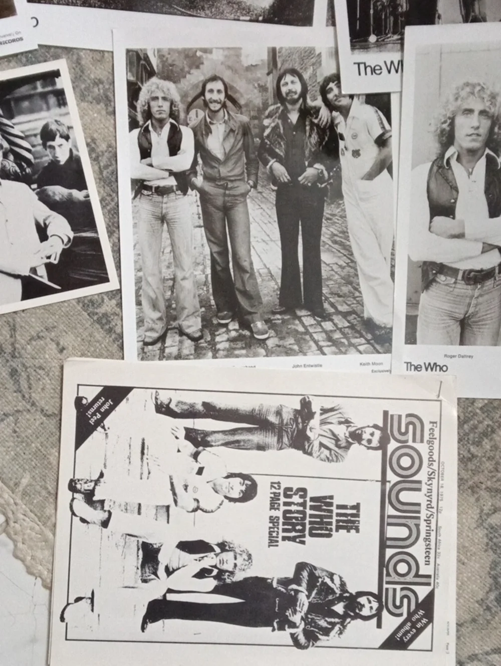 Eight Black And White Glossy Photos The Who Set Photos Wall Art
